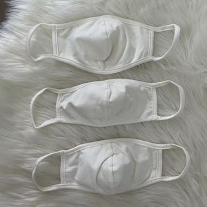3 Pack of kids white masks